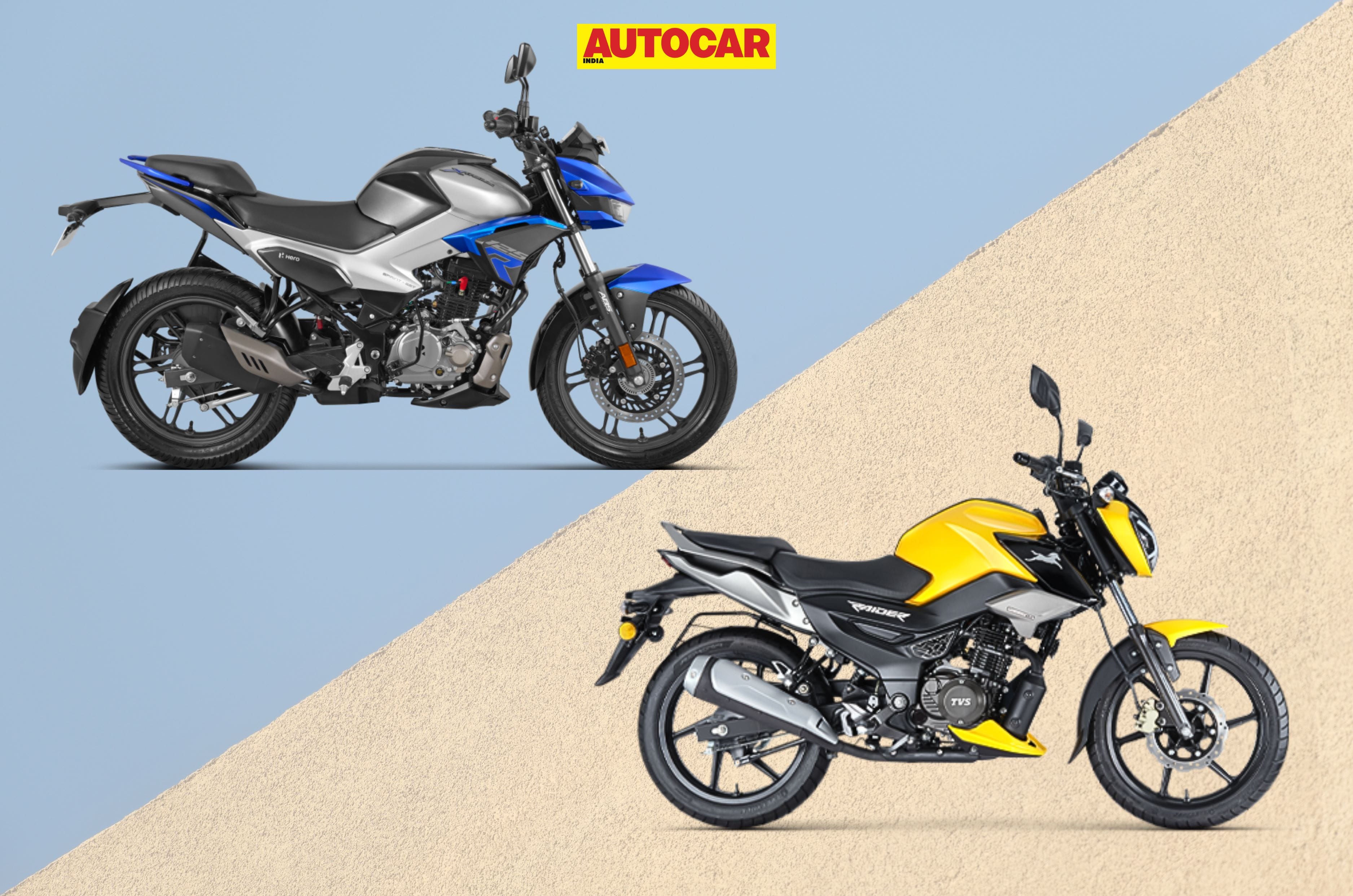 Hero Xtreme 125R vs TVS Raider 125, price, performance